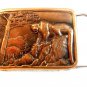 Vintage Mountain Lion Belt Buckle ggg