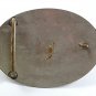 1940's - 1950's Nickel Silver Gold Tone 16 Wheeler Truck Belt Buckle 22817