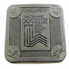 Vintage 1980 XIII Olympic Winter Games Lake Placid Belt Buckle 121217