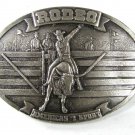 1977 Rodeo America's # 1 Sport Belt Buckle By Bergamont etc 81116