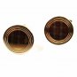 Vintage Gold Tone Round Dressy Cufflinks By SWANK 8916