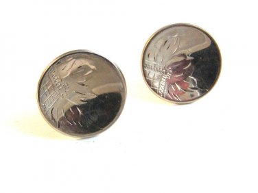Vintage Sterling Silver Cufflinks by Alice