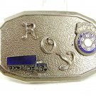 Vintage ROY I.B. OF T.C.W. & H. OF A. Belt Buckle By HOOK FAST 32217