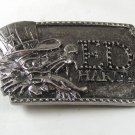 Ed Hardy Wolf In Top Hat Silver Tone Belt Buckle 72016