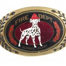 Fire Dept. Dalamation Dog Bras Belt Buckle By HERITAGE BUCKLES 52416