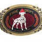 Fire Dept. Dalamation Dog Bras Belt Buckle By HERITAGE BUCKLES 52416