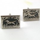 Vintage Hunting Dog Pointer Cufflinks PAT NO. 2472958 33017