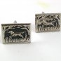 Vintage Hunting Dog Pointer Cufflinks PAT NO. 2472958 33017