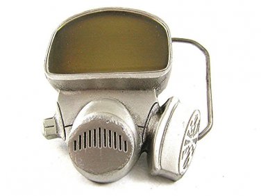 Vintage Gas Mask Belt Buckle By GREAT AMERICAN BUCKLE CO. 112717