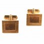 Art Deco Gold Tone 1/20 12K G.F. Gold Filled Cufflinks by SWANK 12215