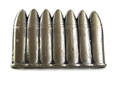 Vintage Silvetone AMMO CLIP Belt Buckle Signed 112417