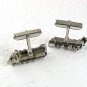 Vintage Silvertone Train Steam Engine Cufflinks By SWANK 71317
