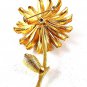 Vintage B.P.O.E. Gold Tone Ladies Flower Brooch 92116