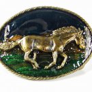 1980 Wild Horse Belt Buckle by Great American Buckle Co. Made USA 81015