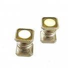 Deco Mother Pearl Goldtone Snap Link Cufflinks BAER & WILDE KUM-A-PART 4517