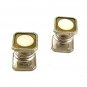 Deco Mother Pearl Goldtone Snap Link Cufflinks BAER & WILDE KUM-A-PART 4517