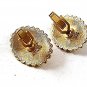 1970's Gold Tone & Pink Cufflinks By AVON 111516