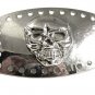 Silvertone Odd Unusual Skull Belt Buckle 41017