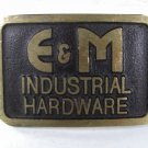 Vintage E & M Indusrial Hardware Belt Buckle By DYNABUCKLE 81016