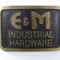 Vintage E & M Indusrial Hardware Belt Buckle By DYNABUCKLE 81016