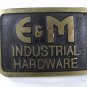 Vintage E & M Indusrial Hardware Belt Buckle By DYNABUCKLE 81016