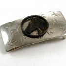 Made USA by Chambers Western Cowboy Cattle Brands Horse Head Belt Buckle 1030