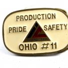 Production Pride Safety Island Creek Ohio # 11 Belt Buckle 11042013