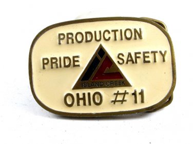 Production Pride Safety Island Creek Ohio # 11 Belt Buckle 11042013