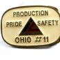 Production Pride Safety Island Creek Ohio # 11 Belt Buckle 11042013