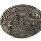 1987 FARMFEST Lake Crystal, MN Belt Buckle Made In USA 11316