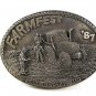 1987 FARMFEST Lake Crystal, MN Belt Buckle Made In USA 11316