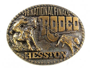 1978 National Finals Rodeo Belt Buckle By HESSTON 4th Edition 12317