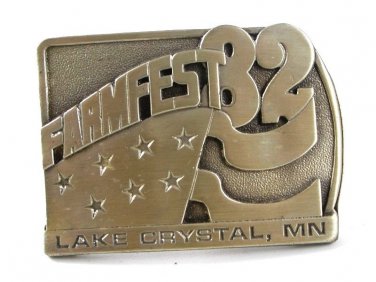 1982 FARMFEST Lake Crystal, MN Belt Buckle 11316