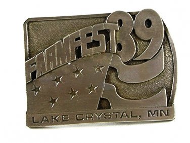 1989 FARMFEST Lake Crystal, MN Belt Buckle 11316