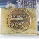 1988 USA Olympic Solid Brass Dress Belt Buckle MIP Made In USA 5516