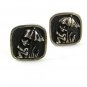 1950's A Day At The Beach or ?? Umbrella Cufflinks 33017