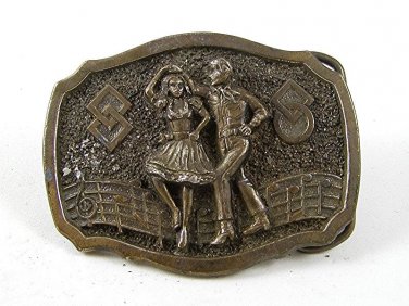 1984 Square Dancing Belt Buckle By GREAT AMERICAN BUCKLE CO. 103116