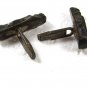 Vintage Sterling Silver Miniature Wooden Tribal Head Cufflinks Hand Carved E8316