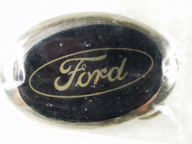 Silvertone Blue Ford Belt Buckle By  R. J. ROBERTS IN Original Plastic 32416