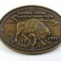1997 Running Strong for Amerian Indian Youth Buffalo Belt Buckle 121217
