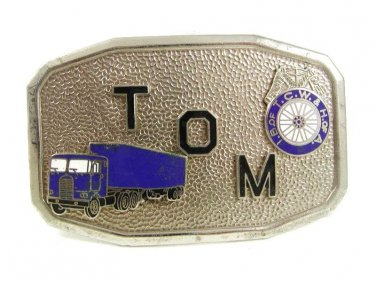 Art Deco TOM I.B. OF T.C.W. & H. OF A. Belt Buckle By HOOK FAST 32217