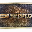 1970's Servco Solid Brass Belt Buckle By BTS USA W/ Papers 3516