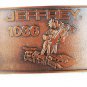 1970's - 80's Jeffrey 1036 Coal Cutter Belt Buckle Unbranded 4116