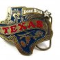 1980 Lone Star TEXAS Enameled Belt Buckle By Great American Buckle Co. 21517