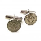 Vintage Dressy Silver Tone Cufflinks 2217a