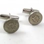 Vintage Dressy Silver Tone Cufflinks 2217a