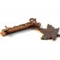 Vintage Gold Tone Montreal Canada Maple Leaf Brooch