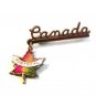 Vintage Gold Tone Montreal Canada Maple Leaf Brooch