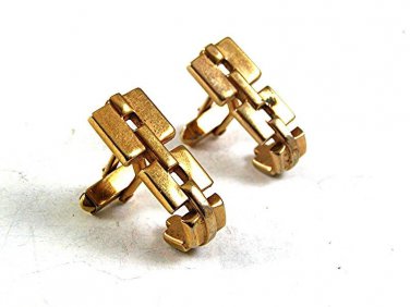 Vintage Goldtone Chain Style Cufflinks By SWANK 102817