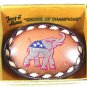 Western Cowboy Republican Elephant Belt Buckle By TONY LAMA In Box